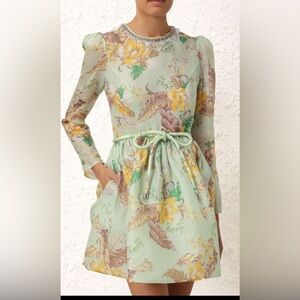 Zimmermann Matchmaker Tulip Green Dress
